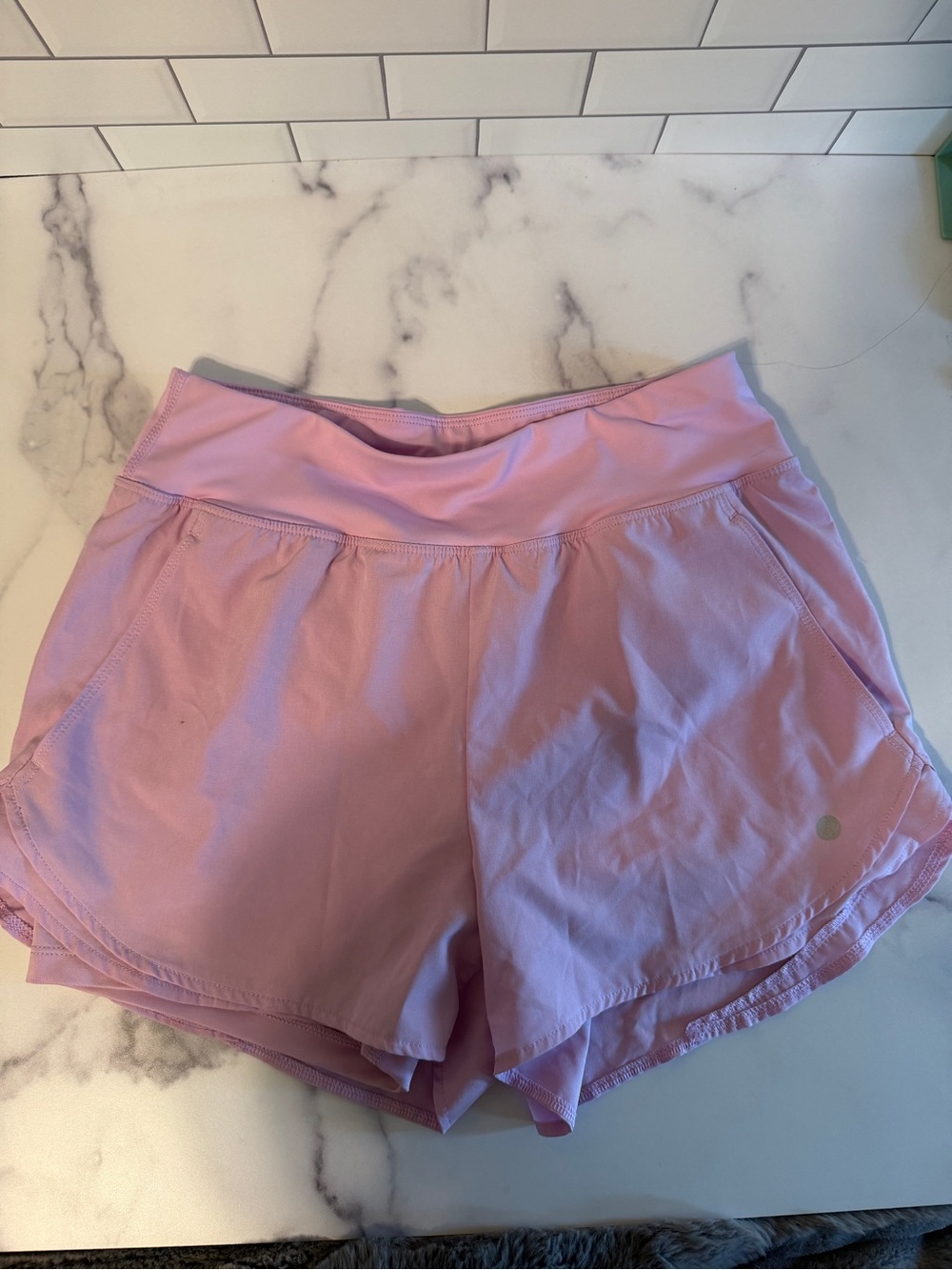 Apana Pink Athletic Running Shorts Women’s Size Small High Rise